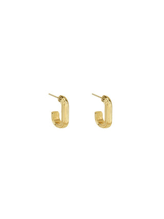 Textured Rectangle Hoops