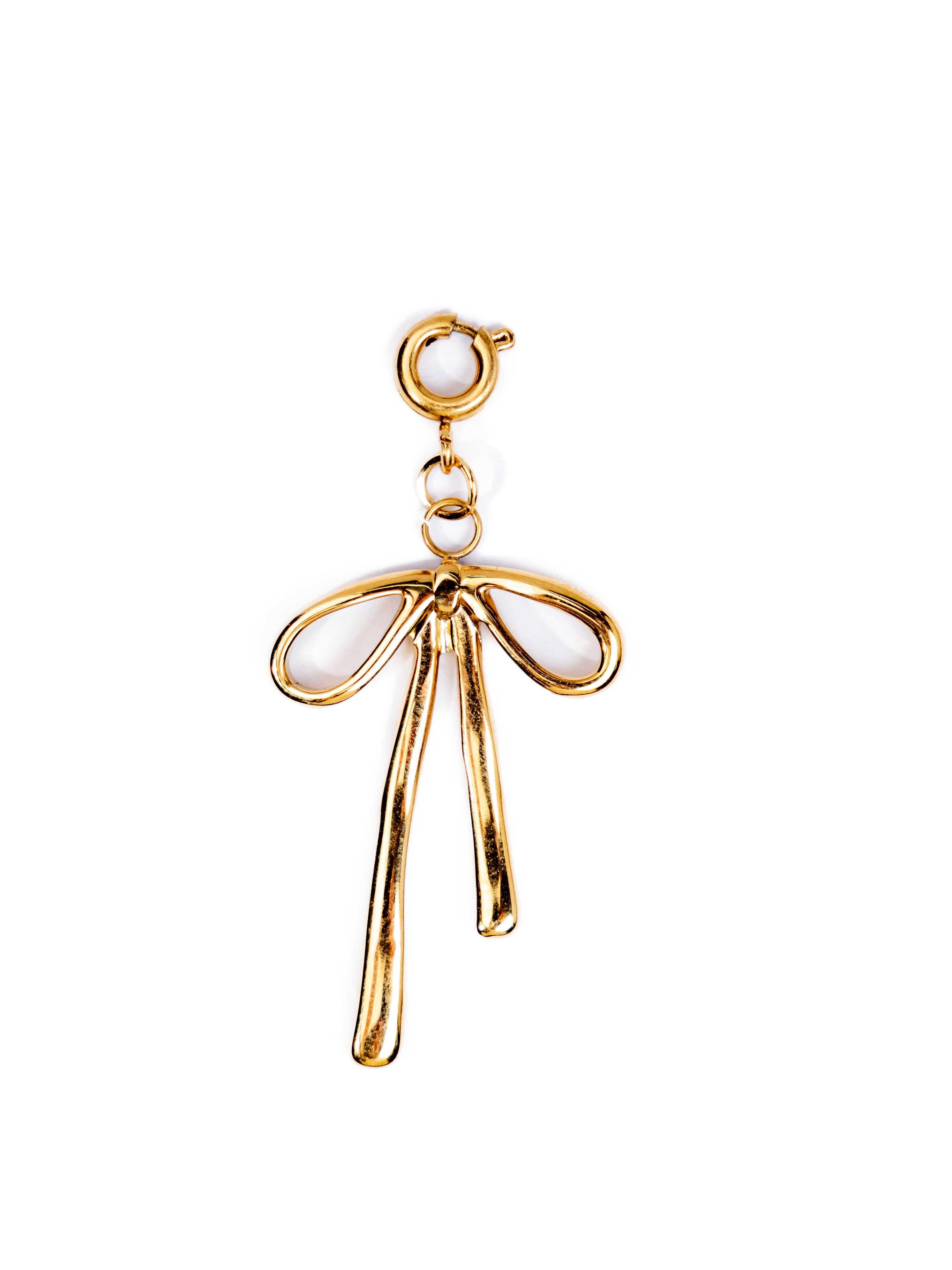 Waterproof Large Bow Charm – Gold-Plated, Tarnish-Free & Hypoallergenic