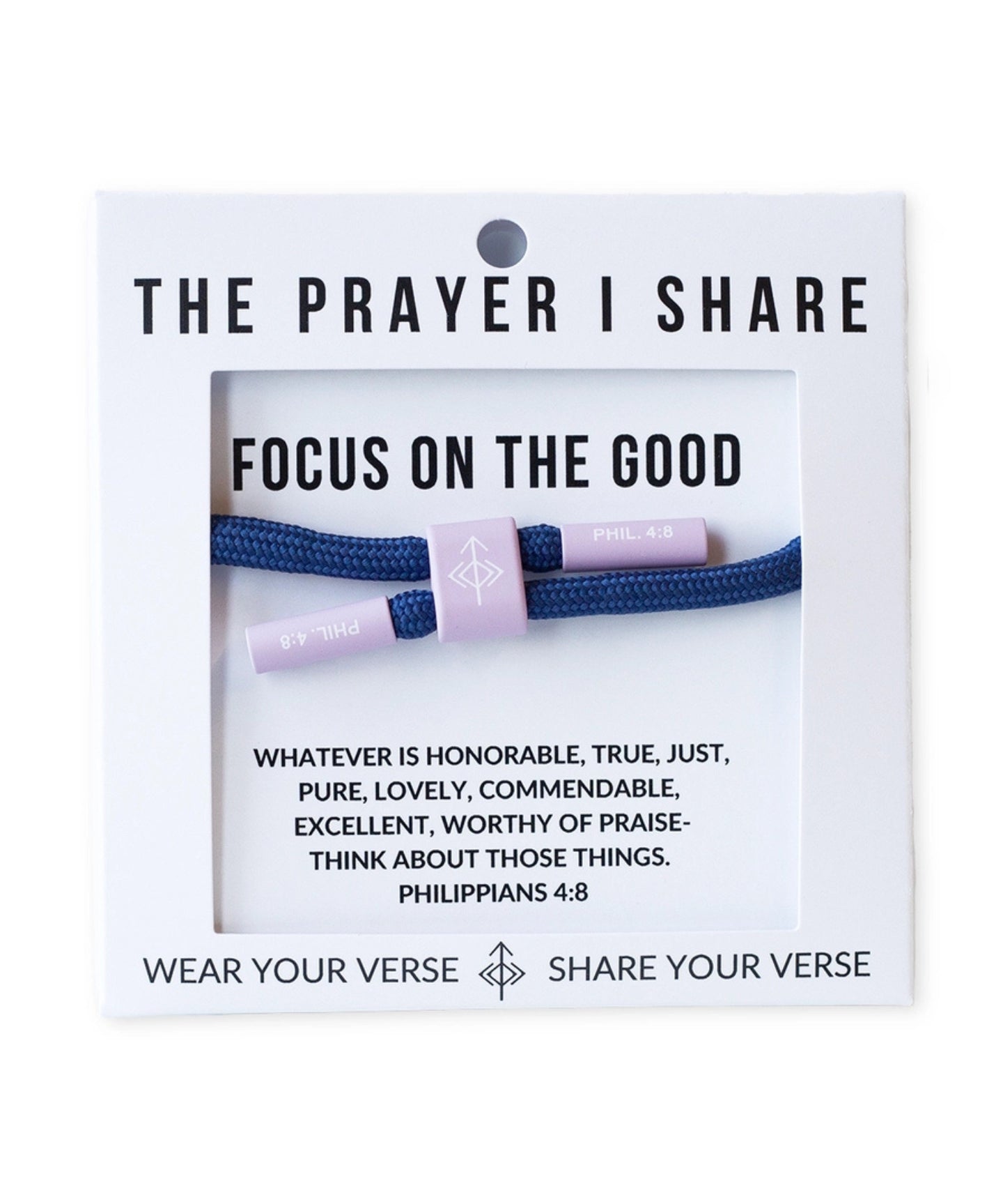The Prayer I Share Cord Bracelet Focus On The Good