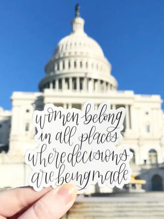 Women Belong Sticker