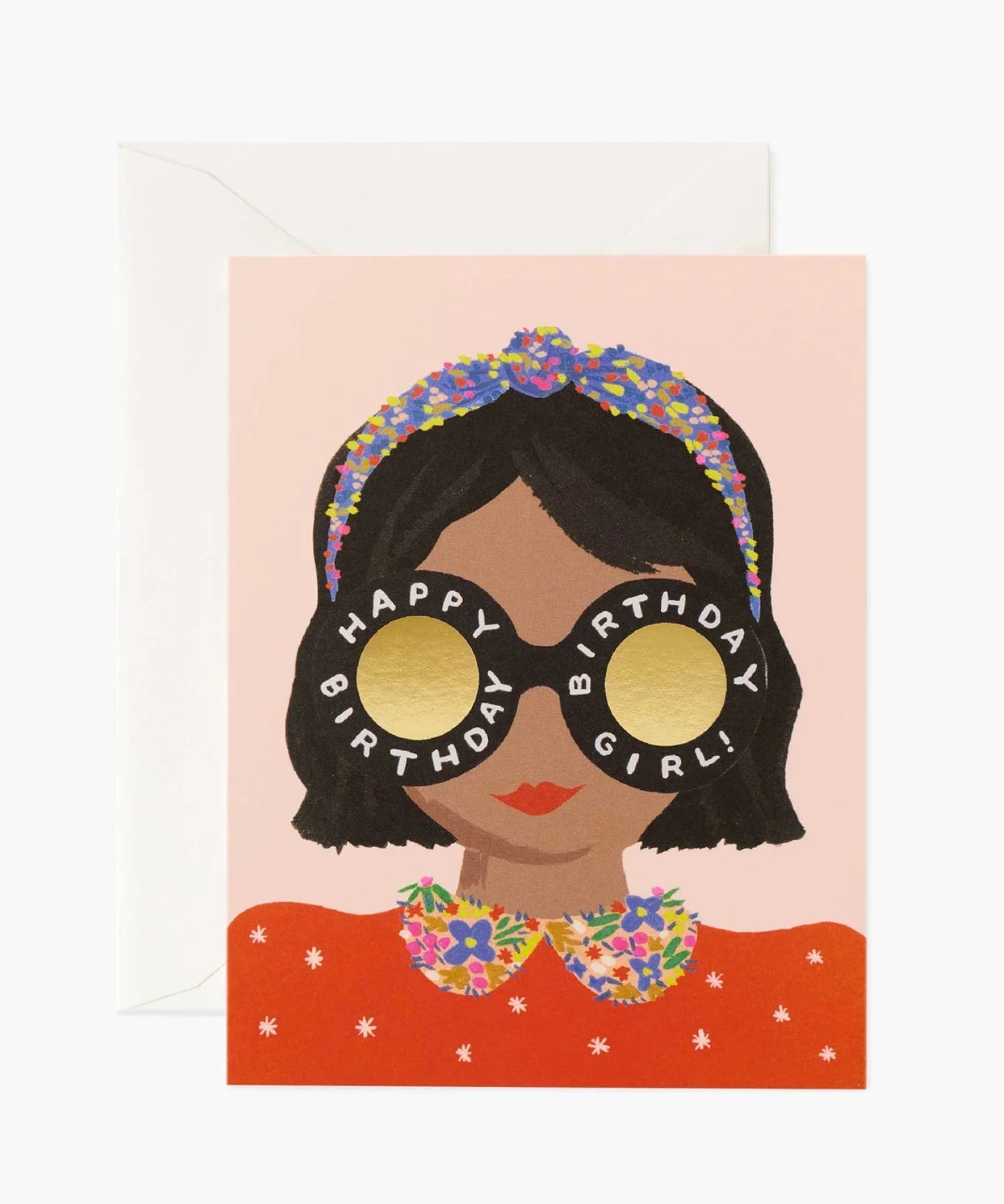 Headband Birthday Girl Card
