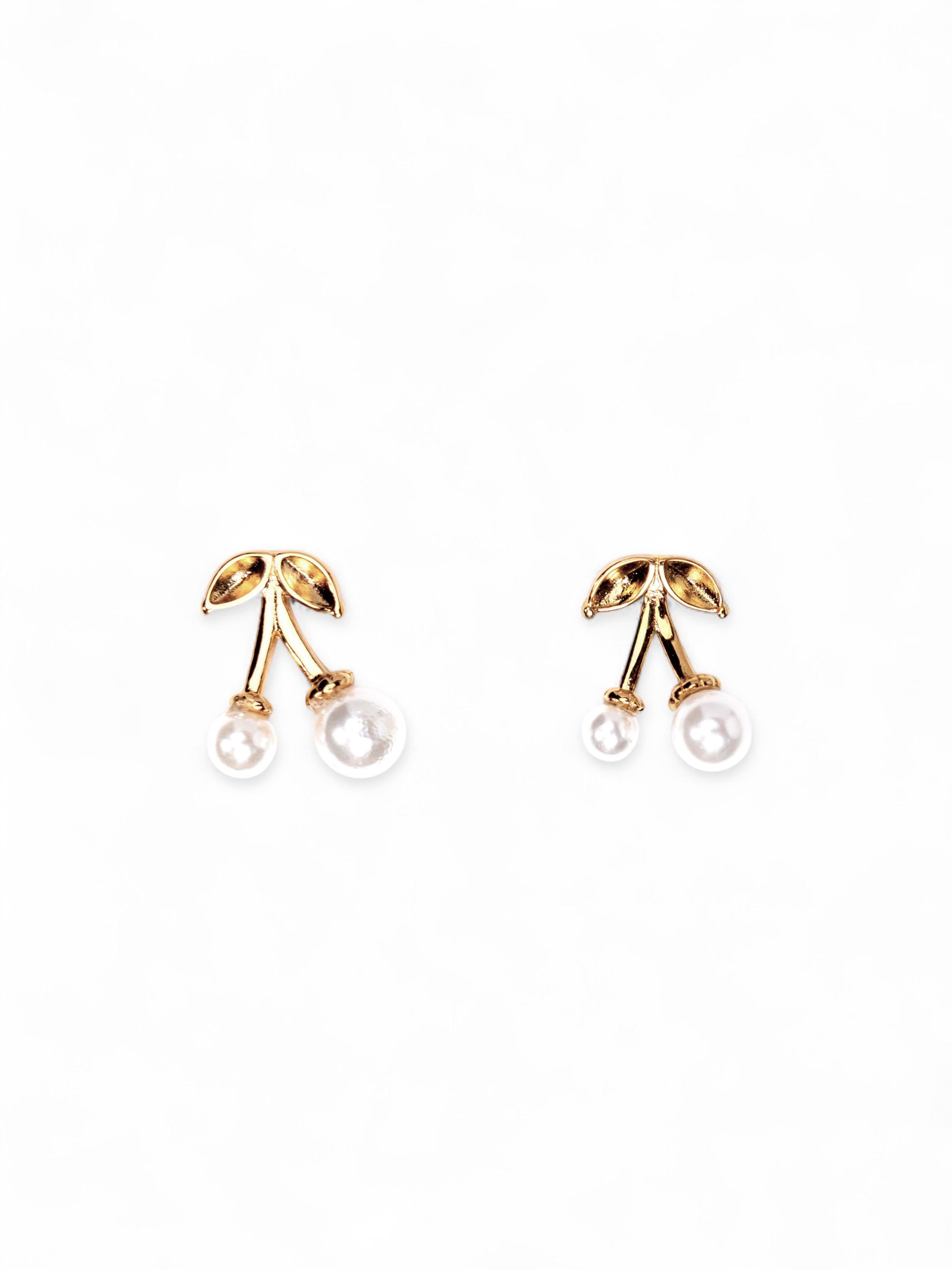 My Sister's Cottage | Waterproof | Pearl Cherry Earrings