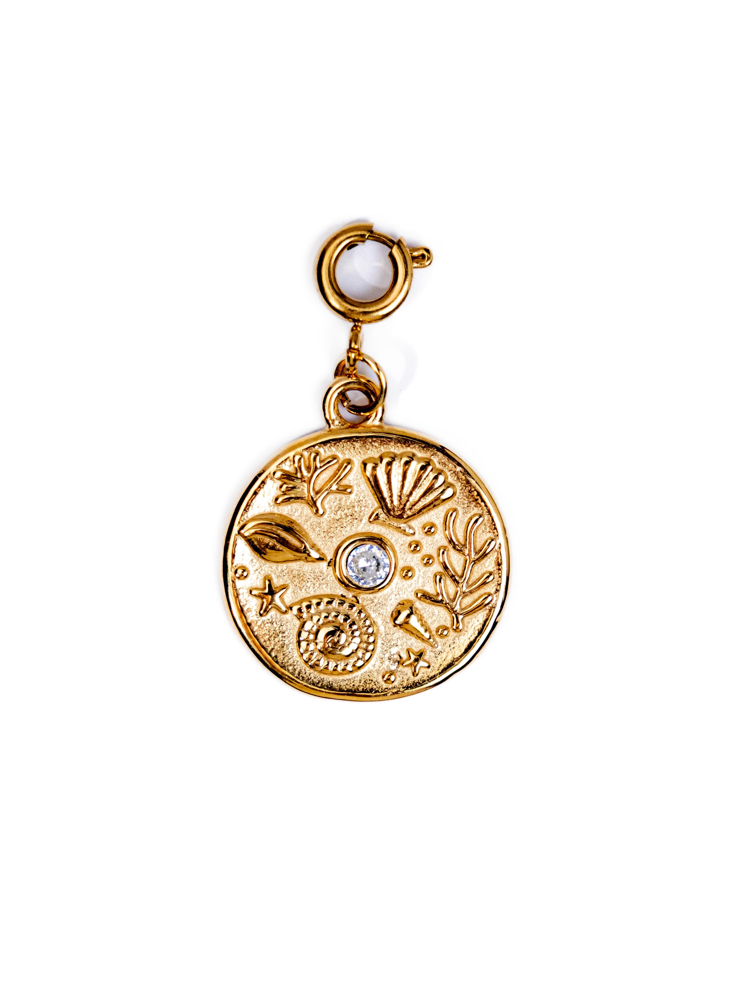 Waterproof Sea Life Charm – Gold-Plated, Tarnish-Free & Hypoallergenic