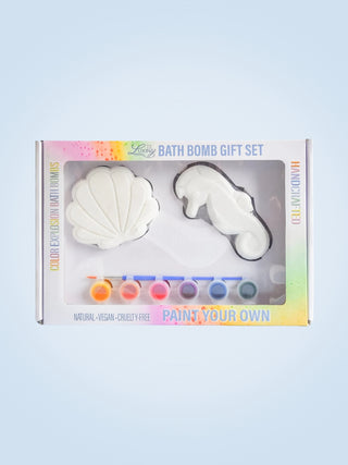 Paint Your Own Bath Bomb Set Sea Horse & Sea Shell