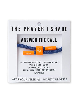 The Prayer I Share Cord Bracelet Answer The Call