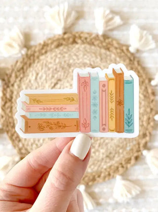 Book Stack Sticker