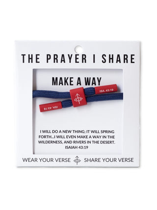 The Prayer I Share Cord Bracelet Make A Way