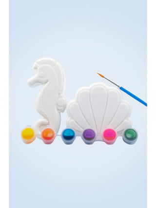 Paint Your Own Bath Bomb Set Sea Horse & Sea Shell