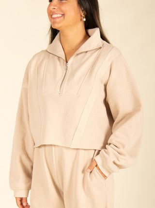 Cream Fleece Lounge Set