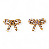 My Sister's Cottage | Waterproof | Pave Bow Earrings