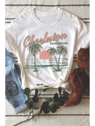 Charleston Graphic Tee - White