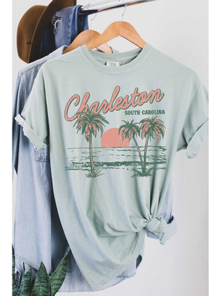 Charleston Graphic Tee - Sage