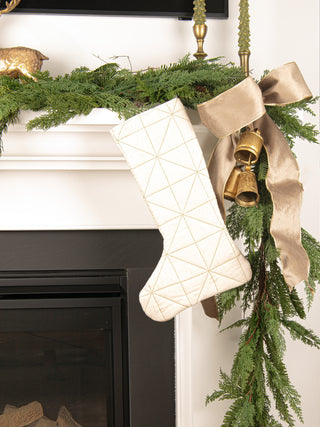 Cotton & Linen Embroidered Stocking