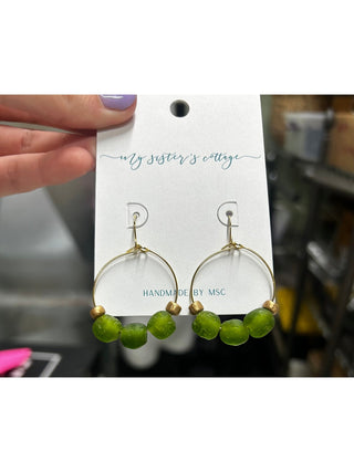 Sea Glass Medium-9mm Earrings