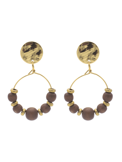 Brown Cocoa Palms Earrings