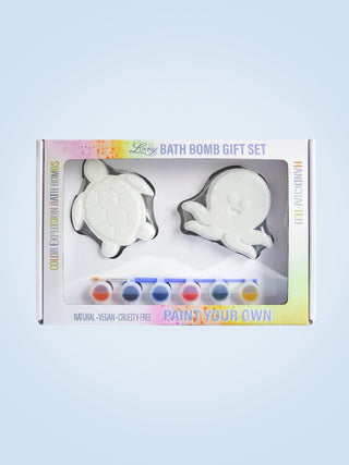 Paint Your Own Bath Bomb Set Sea Turtle & Octopus