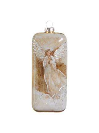 Golden Angel Rectangle Ornament Right 