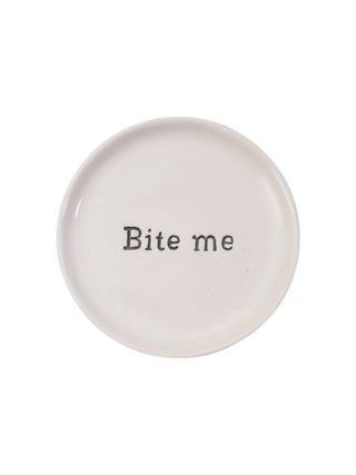Debossed Appetizer Dish Bite Me
