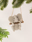 Wool Swinging Animal Ornament