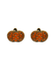 Polka Dot Pumpkin Earrings