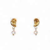 My Sister's Cottage | Waterproof | Nautilus Drop Earrings