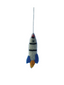 Glass Bead Rocket Ornament