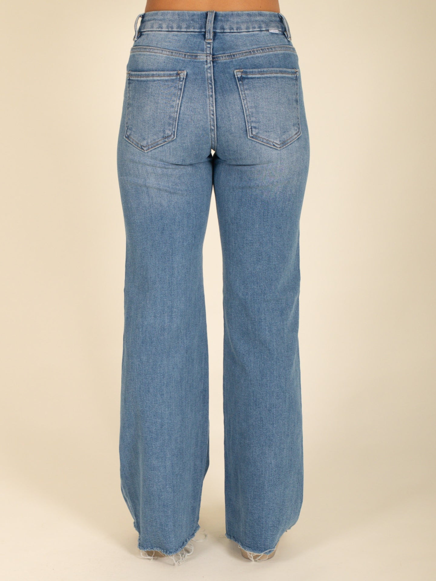 High Rise Blue Wide Jeans Medium