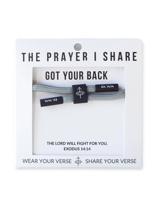 The Prayer I Share Cord Bracelet Got Your Back