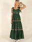 Embroidered Tiered Maxi Dress