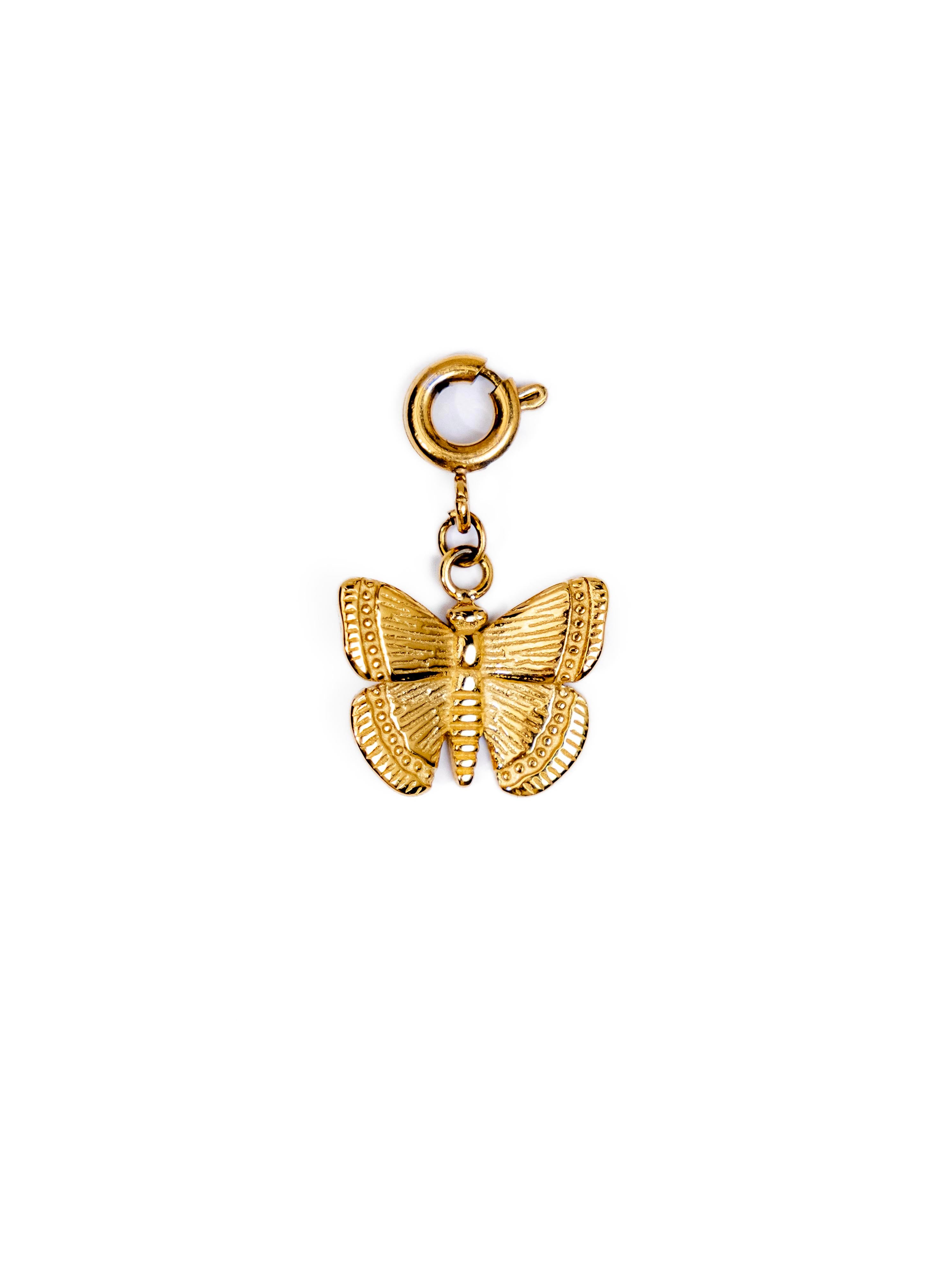 Waterproof Butterfly Charm – Gold-Plated, Tarnish-Free & Hypoallergenic