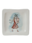 Stoneware Dish W/ Holiday Girl