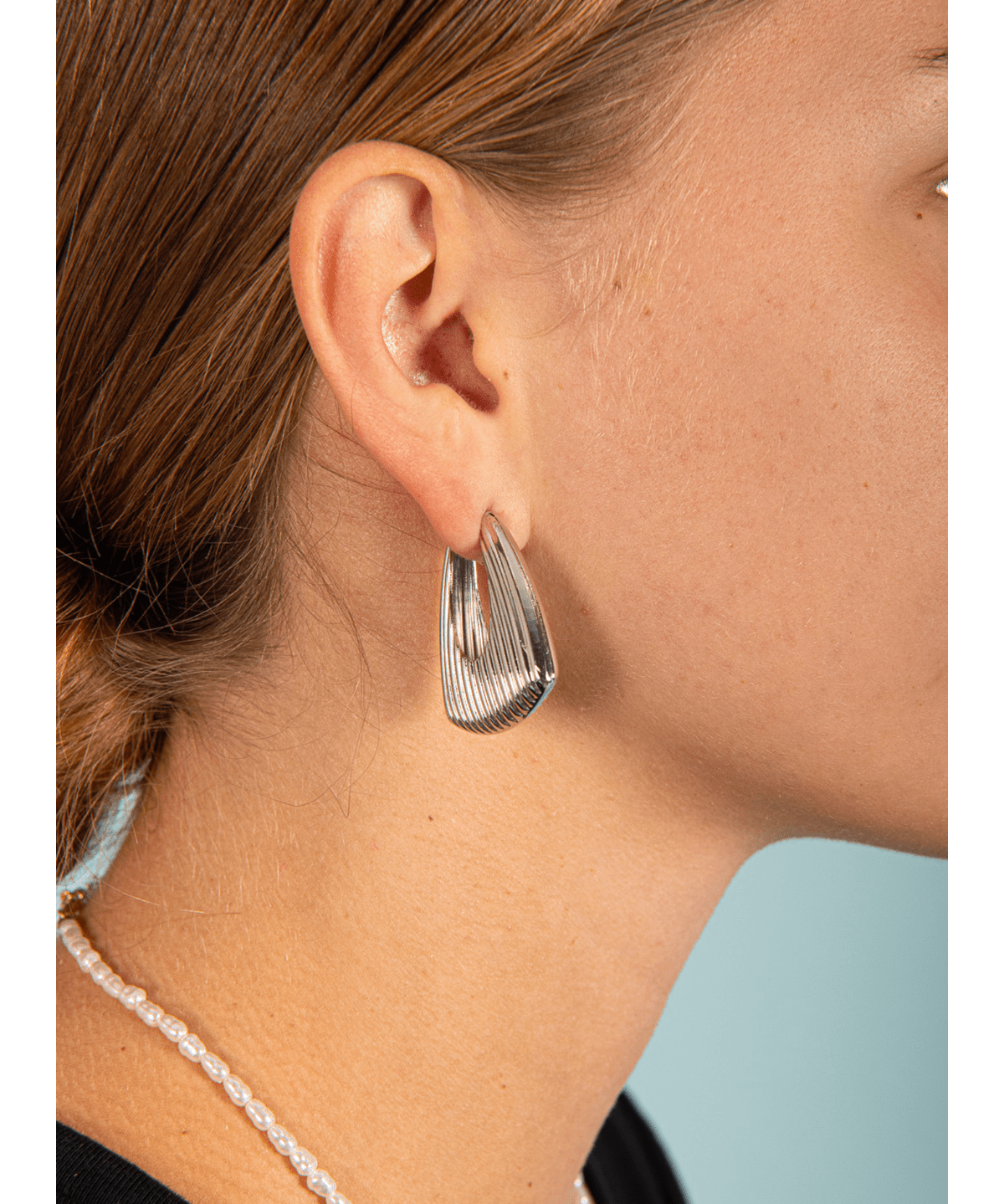 Chunky U Ribbed Earrings