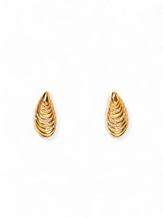 My Sister's Cottage | Waterproof | Pearl Studded Oyster Earrings