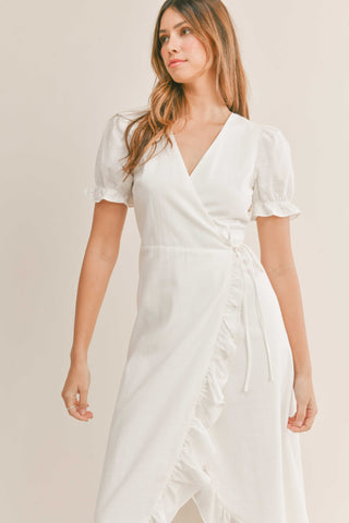 Wrap Midi Dress