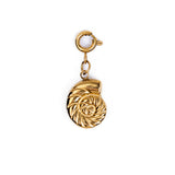 Waterproof Swirl Shell Charm – Gold-Plated, Tarnish-Free & Hypoallergenic