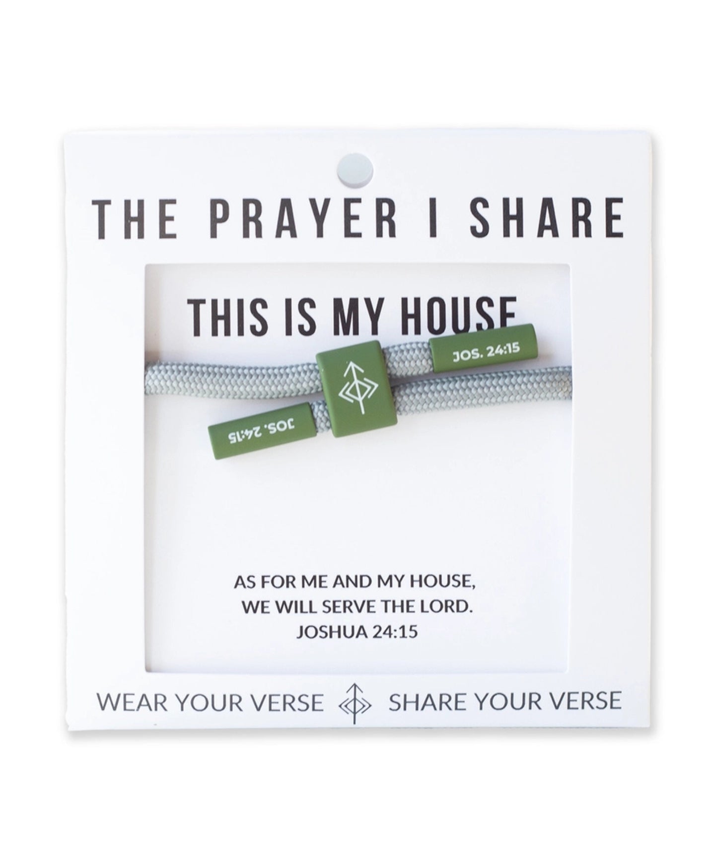 The Prayer I Share Cord Bracelet This Is My House