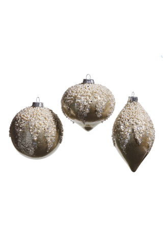 Pearl Frosted Ornament