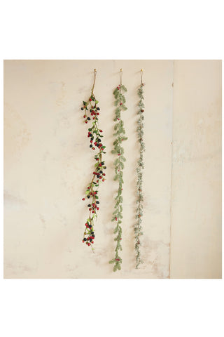 Red Berry Faux Spruce Garland