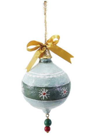 Hand-Painted Paper Mache Ornament