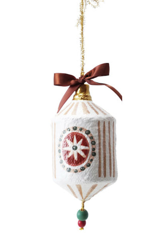Hand-Painted Paper Mache Ornament