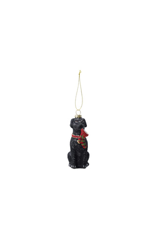Glass Labrador Ornament