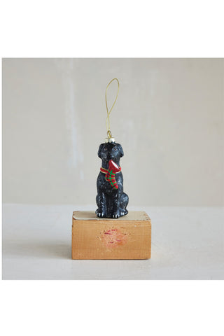 Glass Labrador Ornament