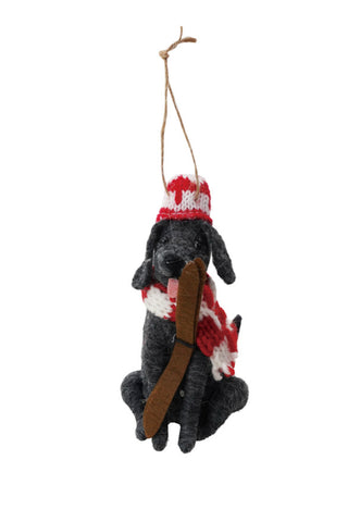Felt Dog  Ornament