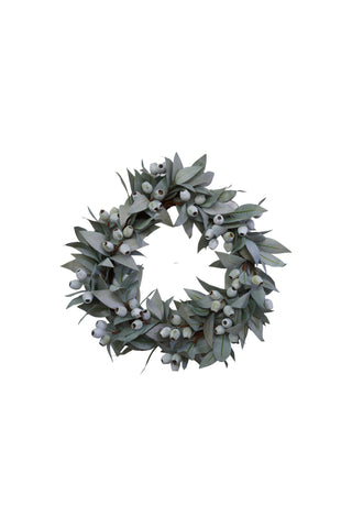 Faux Silver Gumnut Wreath