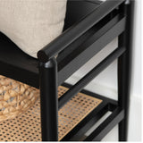 Port Royal Black Bench (detail view 4)