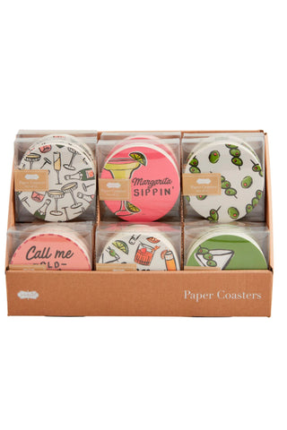 Cocktail Paper Coaster Set