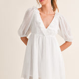 Textured V-Neck Dress