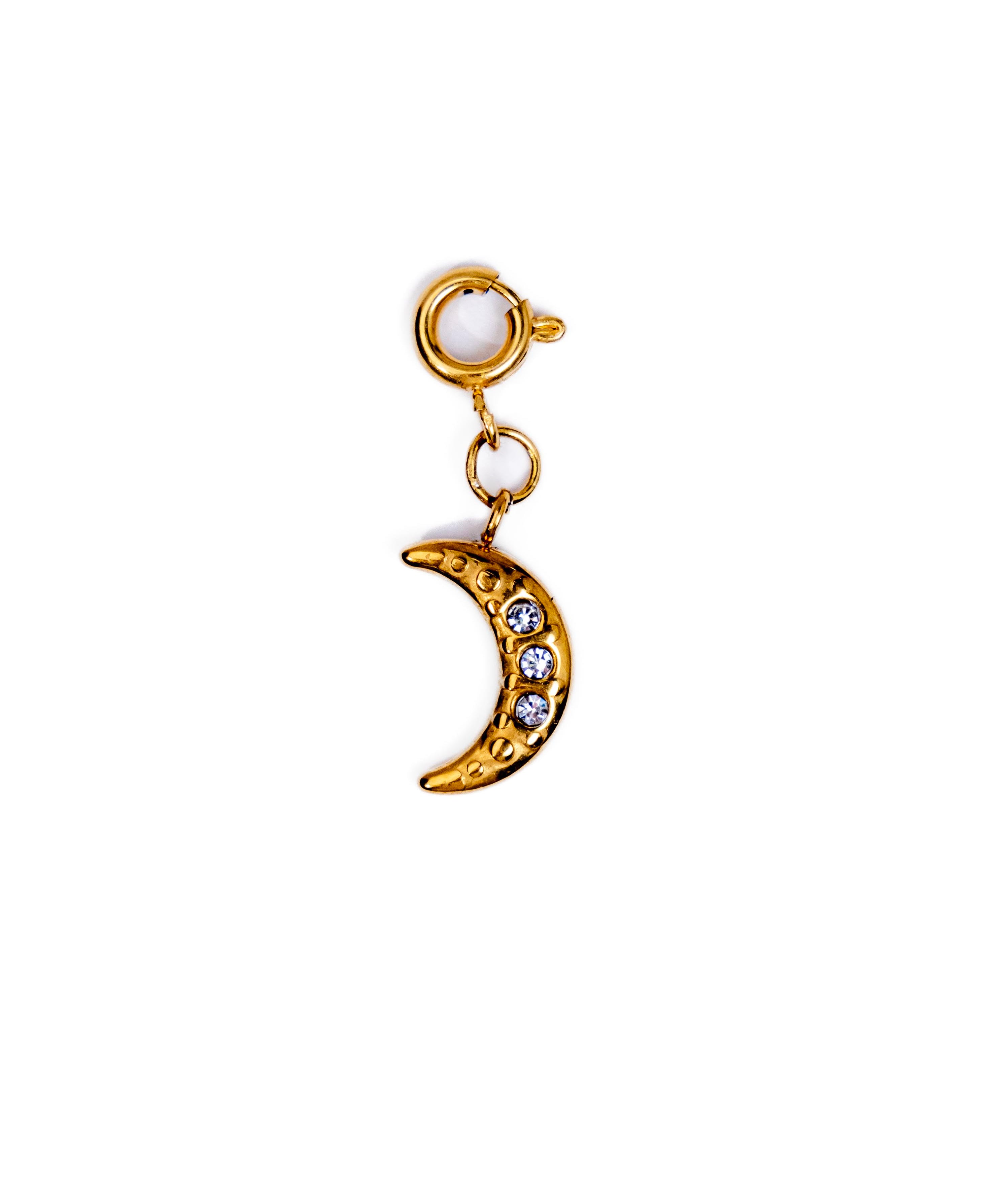 Waterproof Moon Charm – Gold-Plated, Tarnish-Free & Hypoallergenic