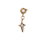 Waterproof CZ Cross Charm – Gold-Plated, Tarnish-Free & Hypoallergenic