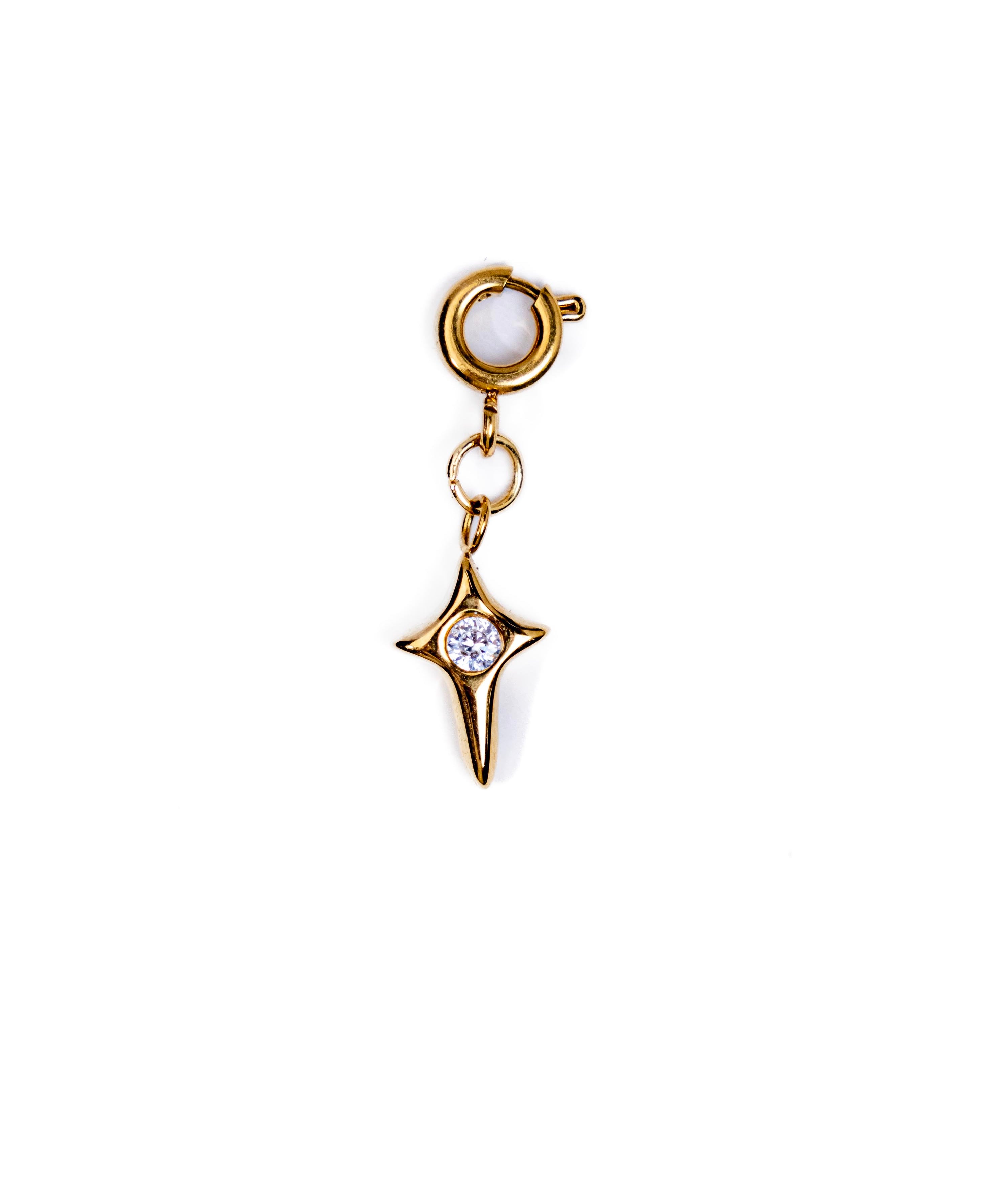 Waterproof CZ Cross Charm – Gold-Plated, Tarnish-Free & Hypoallergenic